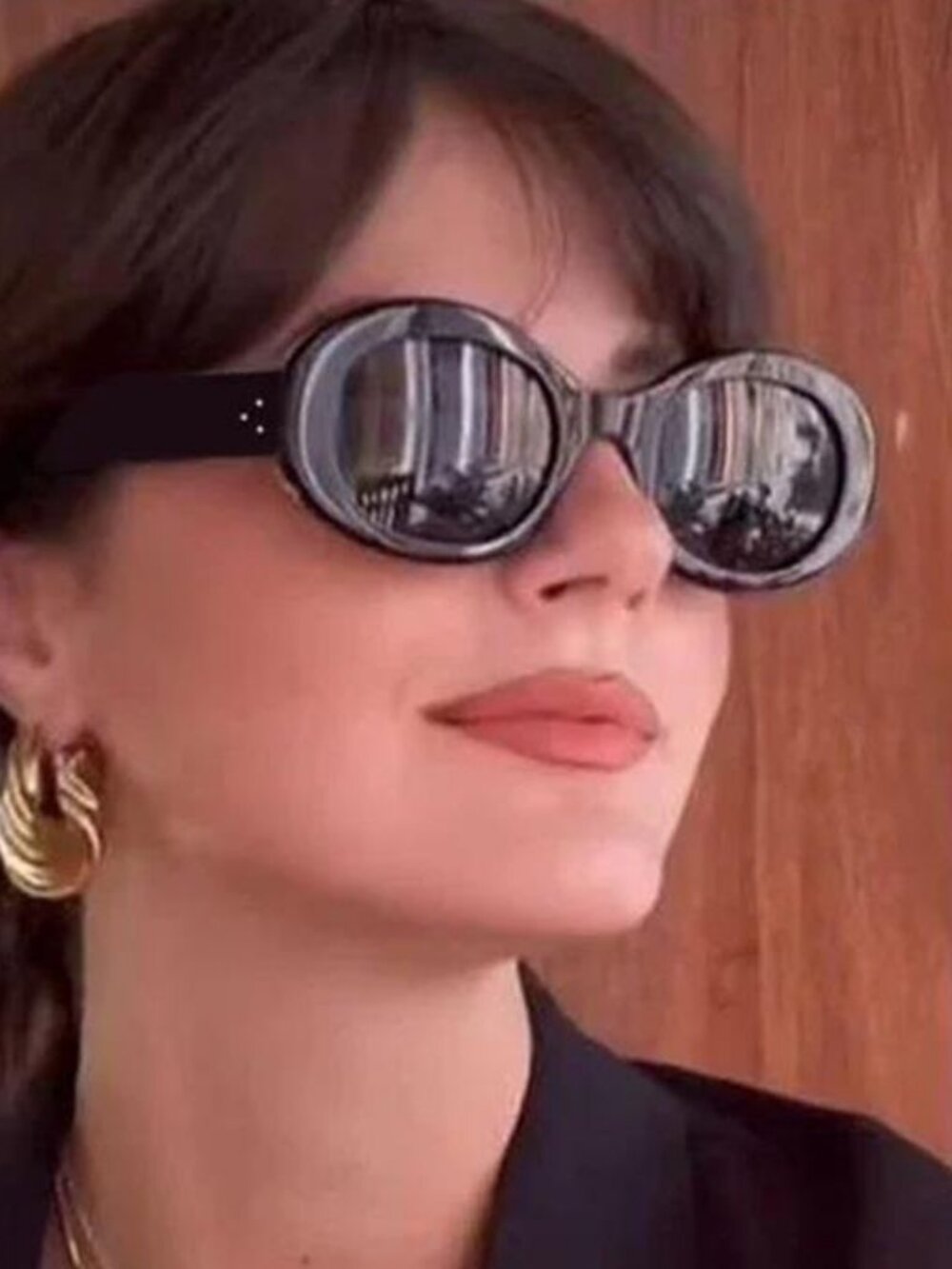 Retro Round Oval Sunglasses